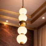 Modern Triple Pendant Hanging Light with Adjustable Height