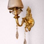 Unique Sculptural Metallic Finish Decorative Wall Light