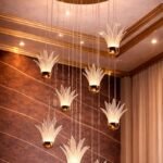 Grand 800mm Triple Tiered Crystal Shed Layer Jhoomar