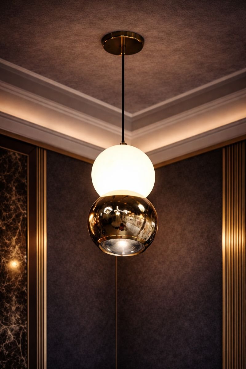 product45 Chic Designer LED Warm White Hanging Pendant Light - Image 1